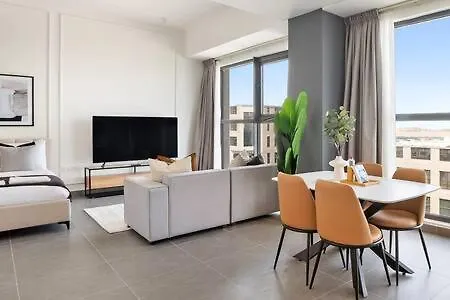 아파트 Silkhaus Studio With Private Beach And Sea View 아부다비